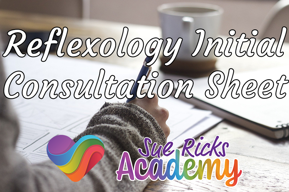 Reflexology Initial Consultation Sheet